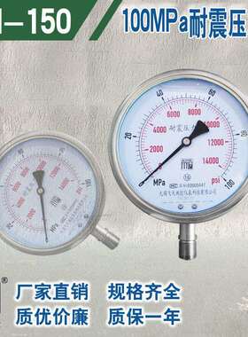 无锡飞天仪表FTYLB厂家直销YN150/100MPa超高压耐震压力表液压
