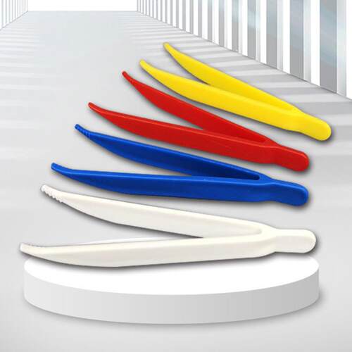 Plastic bendable small tweezers, children's toys, DIY crafts