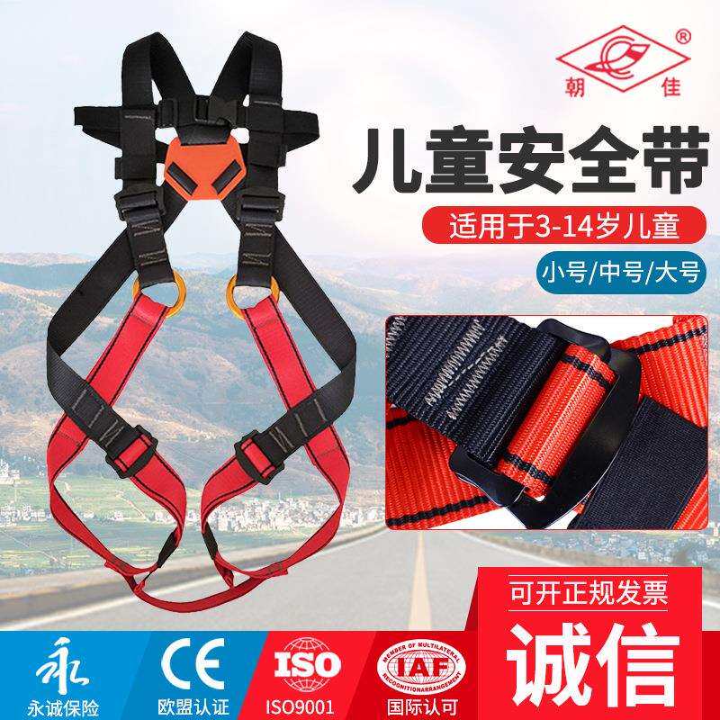 儿童全身安全带 儿童乐园户外拓展训练保护带 速降防坠落安全带