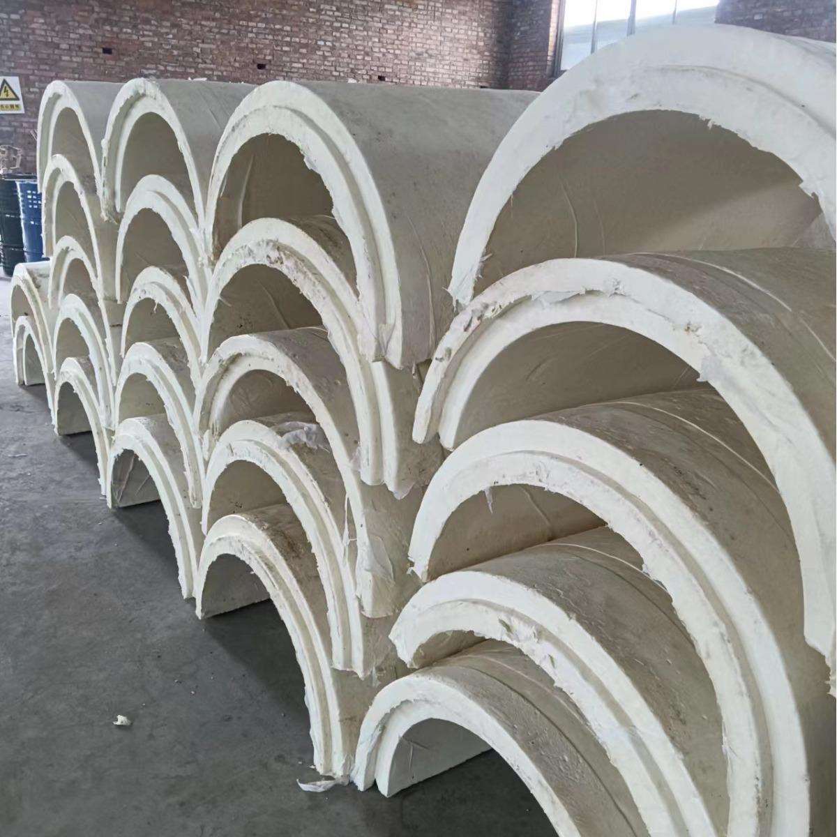 鑫铭园防火阻燃聚氨酯管壳 LNG保冷管托 保冷垫块 聚氨酯弧度板