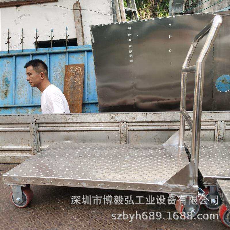 深圳静音不锈钢手推车 深圳物流手推车 深圳不锈钢手推车厂家