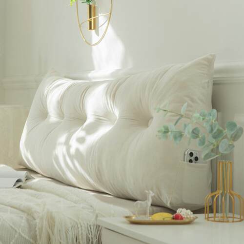 独立式简约现代三角床头靠垫床上靠枕大靠背靠垫榻榻米软包卧室