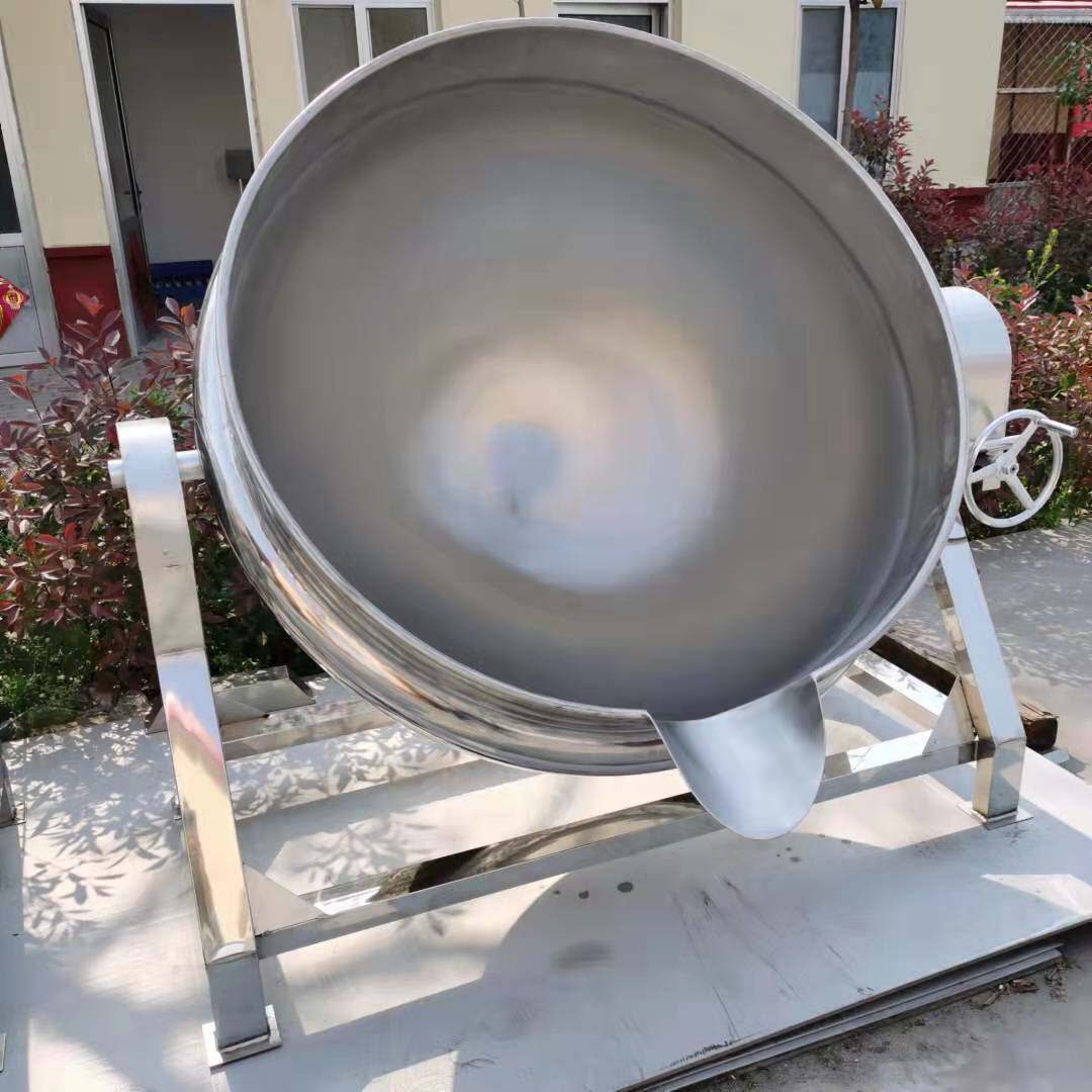 电加热蒸汽夹层锅 不锈钢摇摆汤锅 食堂熬汤锅 大型煮肉锅