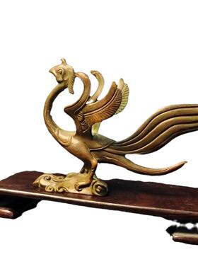 古玩收藏精品四大神兽古铜色青龙白虎朱雀玄武茶宠茶台小摆件