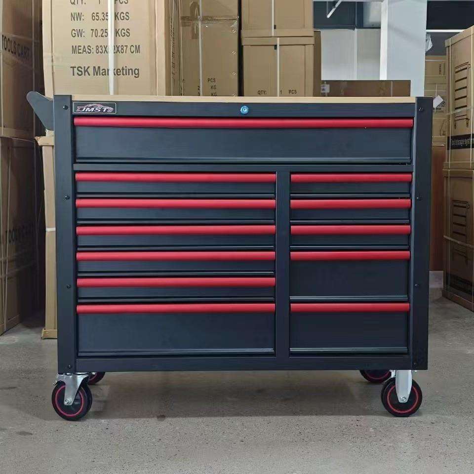 重型工具车可移动车间用汽修五金工具收纳工具柜12抽大型工具车厂
