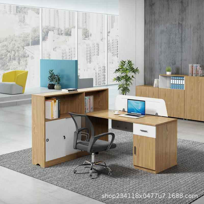 职员办公桌椅组合4人6人屏风隔断卡座财务员工桌办公室电脑工位桌