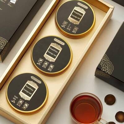 严正纯正宗古法陈化黄金胎毛化州橘红茶果礼盒送礼正品官方旗舰店