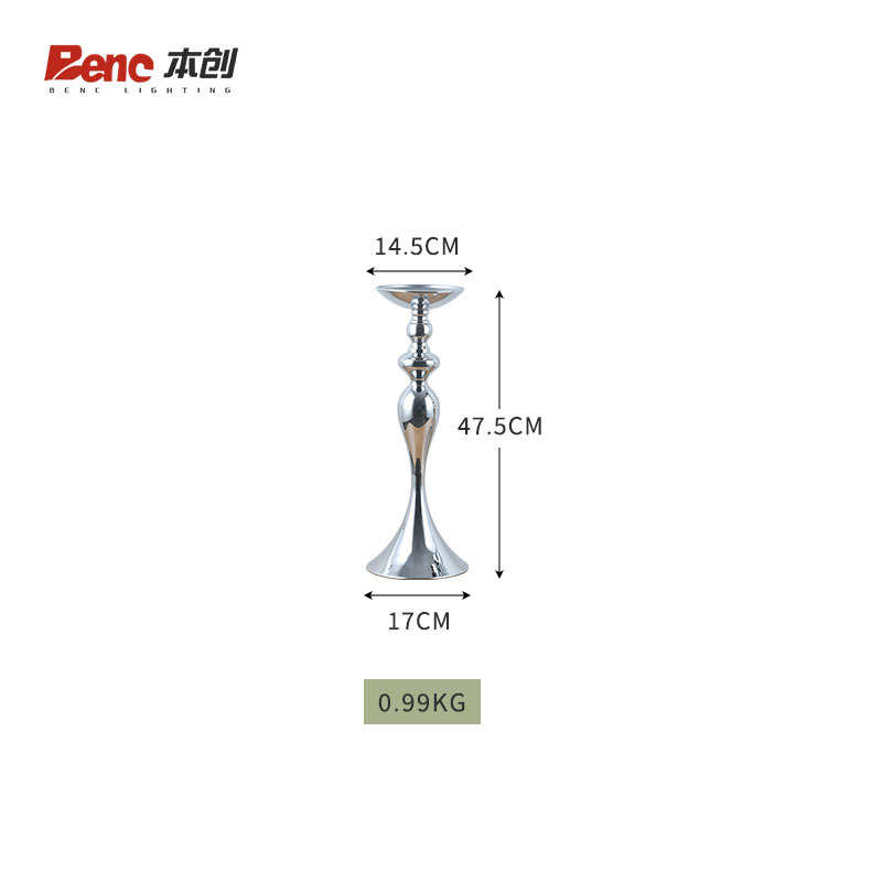 引花摆件婚庆装饰品电镀艺酒店花瓶欧式道具铁装饰器新款路舞台