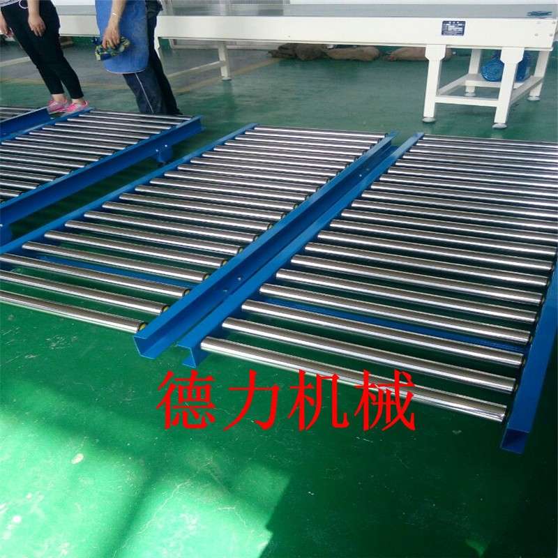 滚筒输送机无动力滚筒输送线链条传动输送机滚筒流水线