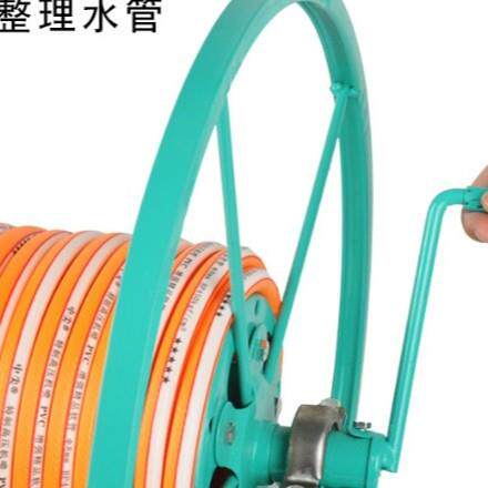 农用打药机卷管架子收放挂式园林高压胶管缠管器喷雾管手摇收卷架