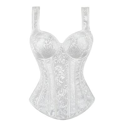 Steampunk Corset with Cup Lingerie Zipper Side Straps Overbu