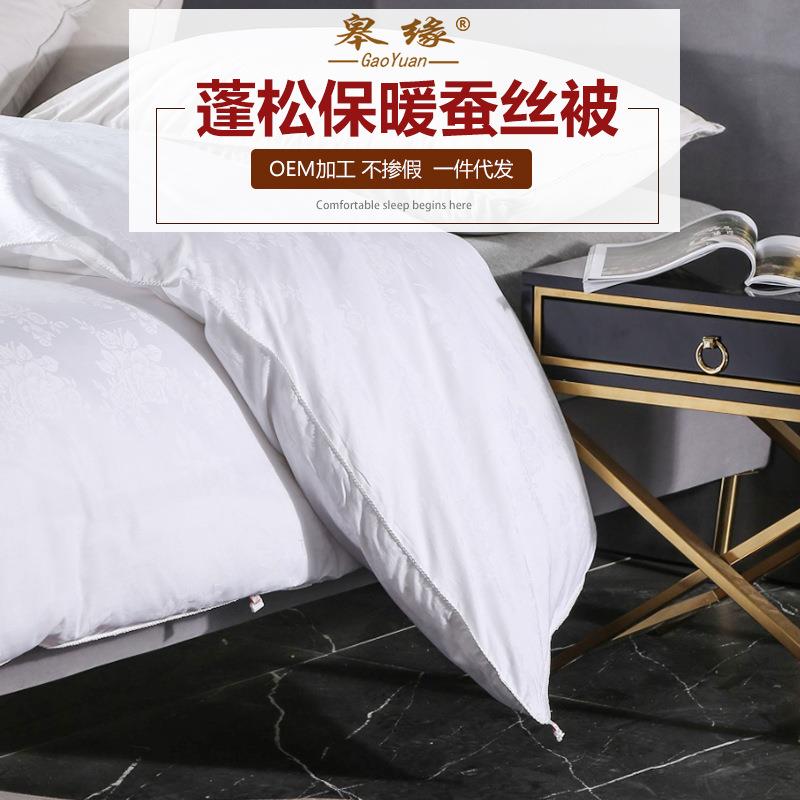 桑蚕丝被芯 加厚保暖蚕丝冬子母被 家纺家饰蚕丝被