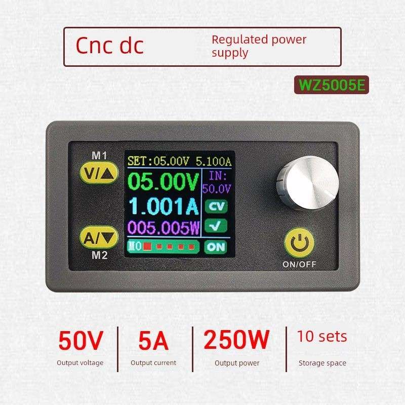 WZ5005E 可调数控直流稳压电源液晶显示电压电流表降压模块 50V5A