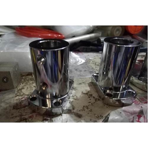 电镀法电镀开口兰法兰镀铬发法圆形支导向轴支座镀铬座光轴285固