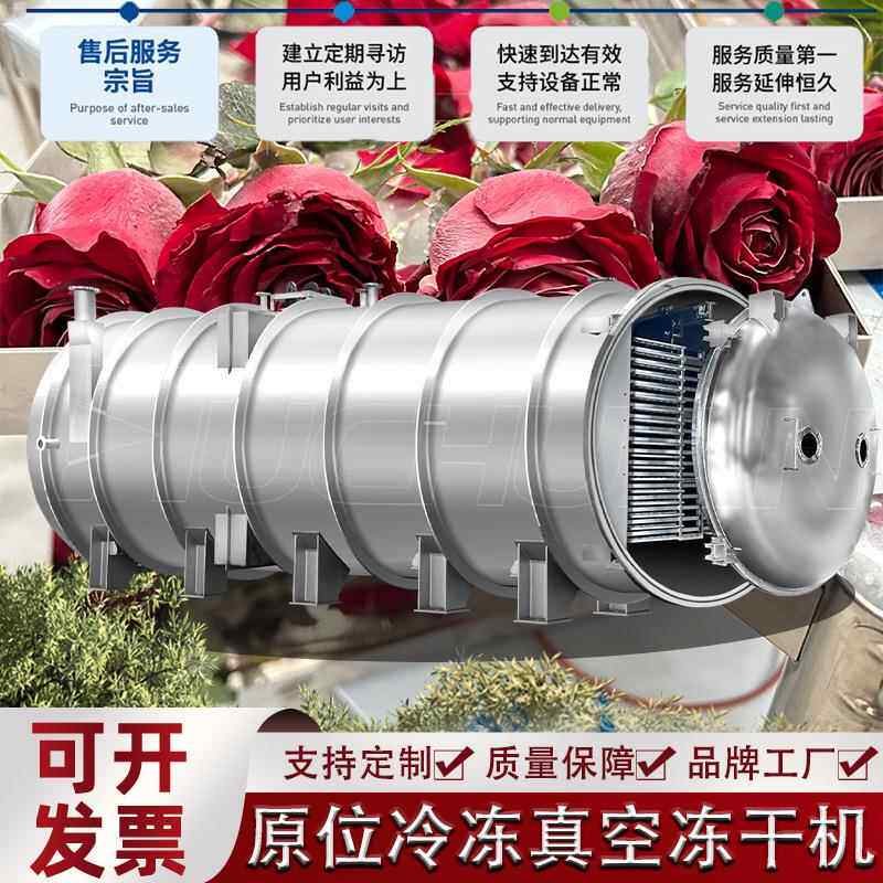 仙人掌果冻VYL干设备 食品级然天碱化可可粉冻粉机 真空冷干冻干