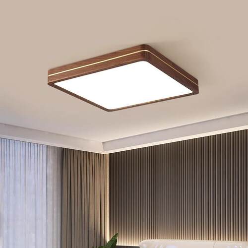 吸新中式胡桃木714顶灯客厅灯护全屋套餐灯具简大厅实木约灯眼卧