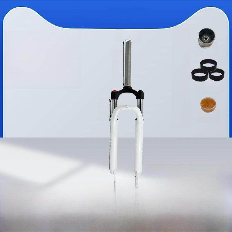 适用于永久车前叉肩控锁死避震前叉26寸自行车山地车27.5减震29寸