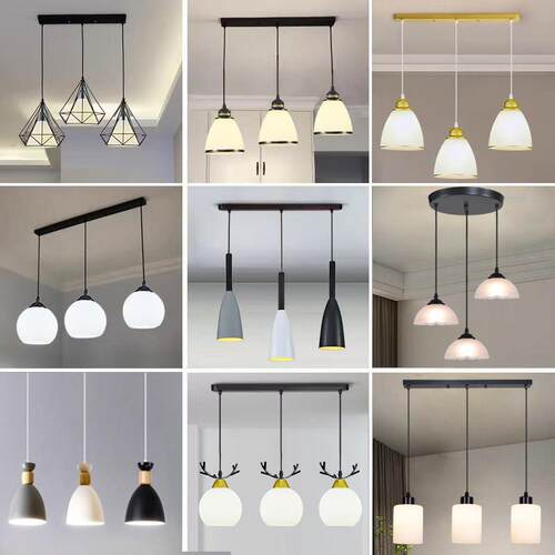 2025新款饭厅饭厅吊灯现代简约三头餐桌灯网红轻奢高级感吧台灯具