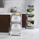 厨房收纳筐幼儿园儿童玩具收纳箱篮整理多层可叠加置物架果蔬菜框