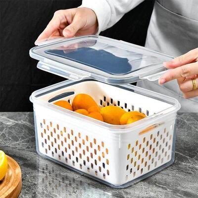 Refrigerator Storage Box Fridge Organizer Vegetable Fr