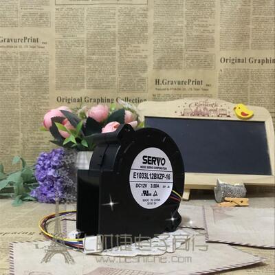 伺服SERVO 12V鼓风机9CM涡轮9733 E1033L12BXZP-16 3.58A散热风扇