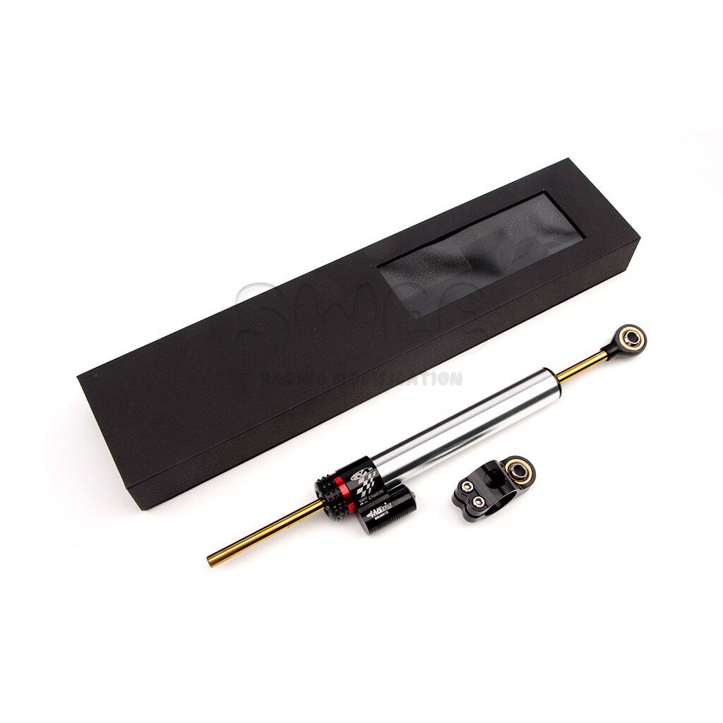 摩托车通用加长改装钛尺方向阻尼器平衡杆减震转向阻尼器可调节