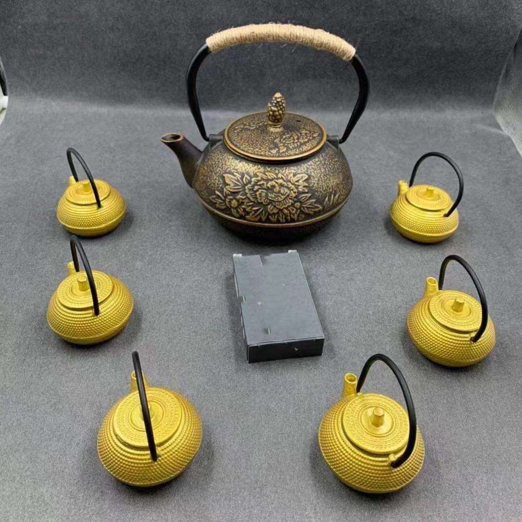 一个大壶6个小壶茶艺套装日式茶壶提梁壶南部功夫铁壶煮茶器茶具
