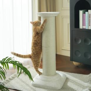 猫抓板立式耐磨不掉屑沙发保护麻绳磨爪稳固猫咪攀爬架加高猫抓柱