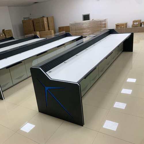 电脑桌监控台控制台调度台指挥中心工作台多媒体操作监控嵌入式
