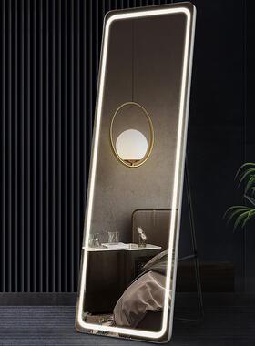落地镜家用led全身镜无框卧室贴墙角带灯智防雾穿衣镜壁挂试衣镜