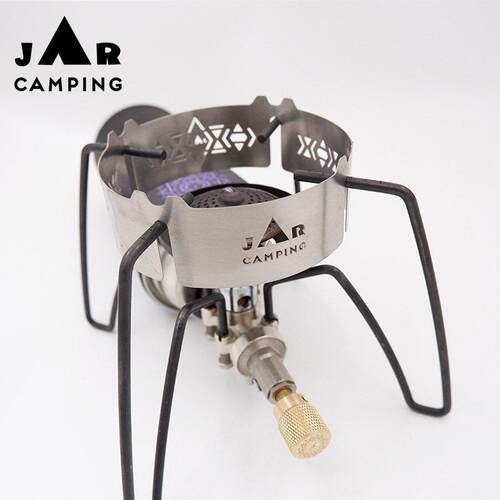 JAR CAMPING罐子户外soto310蜘蛛炉贴纸黄铜旋钮点火开关钛防风圈