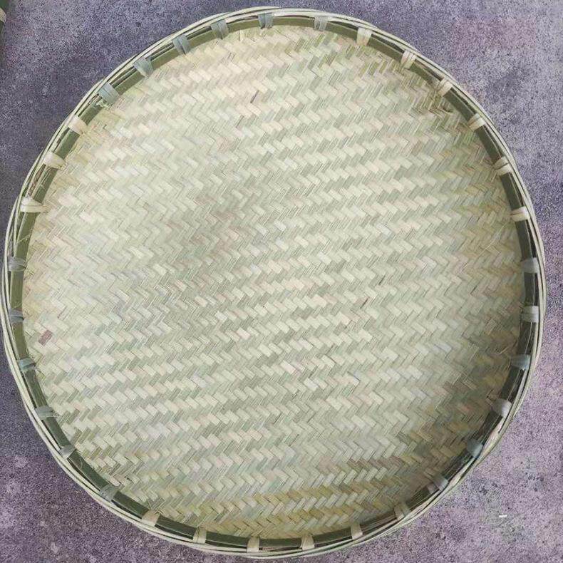 贵州产地手工家用商用簸箕竹编制品门店装修品竹编筛子粮食晒簸