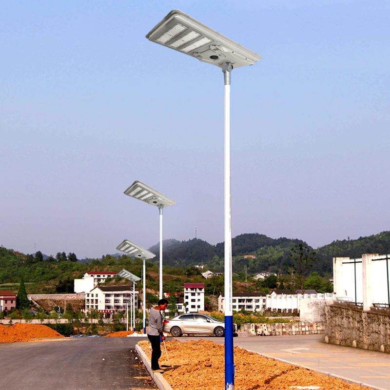 太阳能一体路灯智能人体感应遥控户外防雨led庭院灯跨境源头工厂
