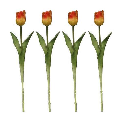 4 Pcs Realistic Faux Flowers Wedding Decor Home Party Vase