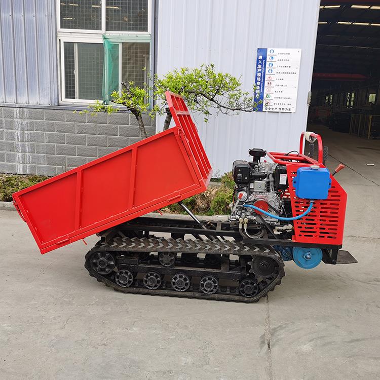 田间育苗车小型手扶履带运输车水田山地小型搬运车