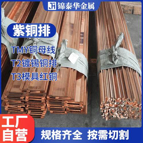 厂家国环保镀锡紫铜排接地电标柜线排机房接地母铜排RYM规格齐全