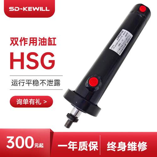 厂家货源轻型双作用工程机械前法兰型液压缸小型油缸HSG液压油缸