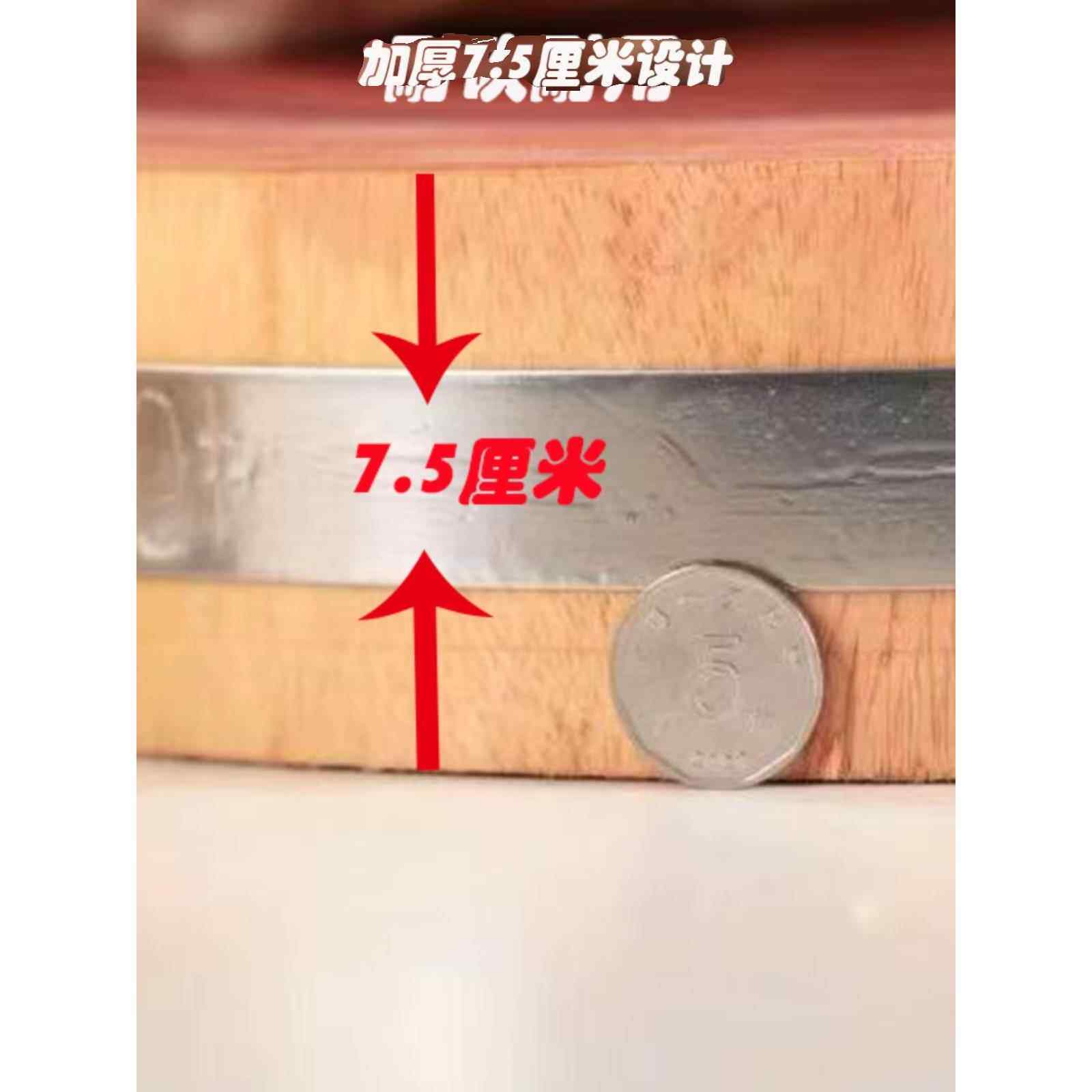 越南黄金柚木菜板整木切菜板实木砧板家用圆形商用厨房加厚大案板