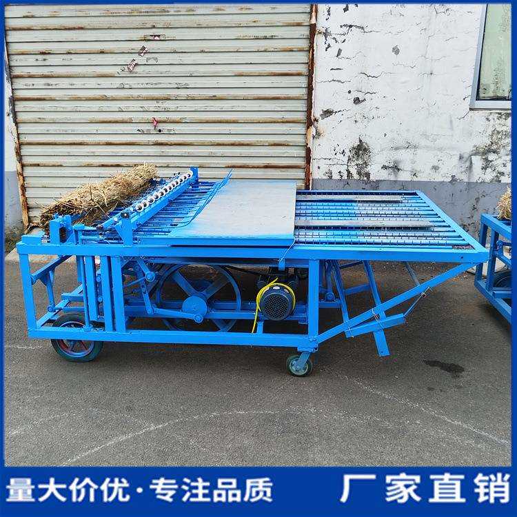 电动打草帘机器 自动进料均草编织机 各种宽幅稻草草席子机器