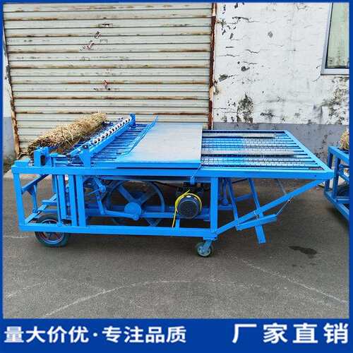 电动打草帘机器 自动进料均草编织机 各种宽幅稻草草席子机器