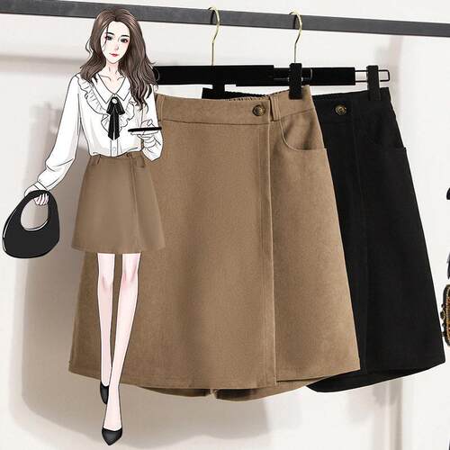Half skirt, women's character short skirt, slimming hair,