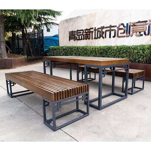 公休外闲桌BZY-157-椅厅庭院阳台咖啡餐桌椅户铁艺桌椅组园合