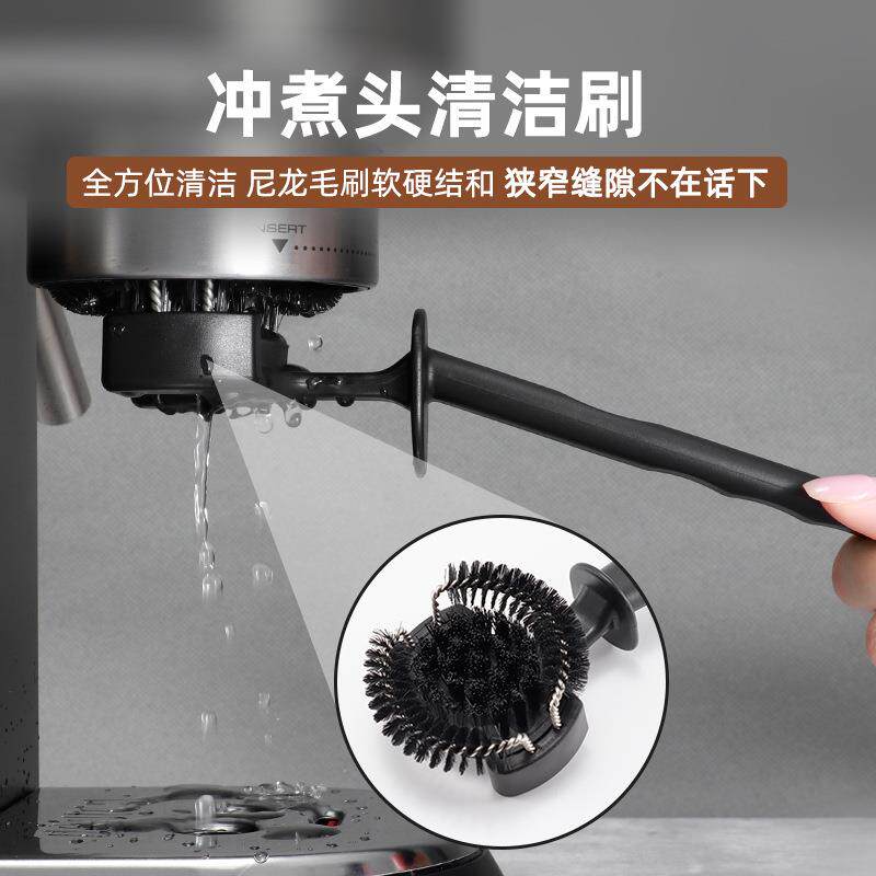 咖啡机清洁刷半自动冲煮头清洗刷子滤头专用尼龙塑料硬毛刷