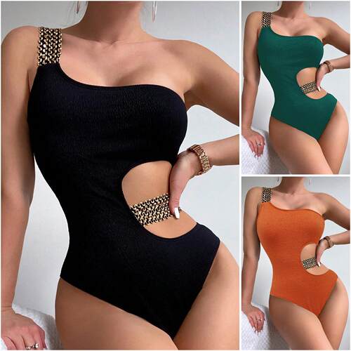 One-piece swimsuit, one shoulder bikini, racing swimsuit