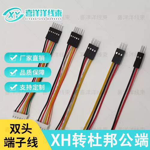XH2.54转杜邦2.54mm公端延长线 端子线 连接线 彩色线 支持定做