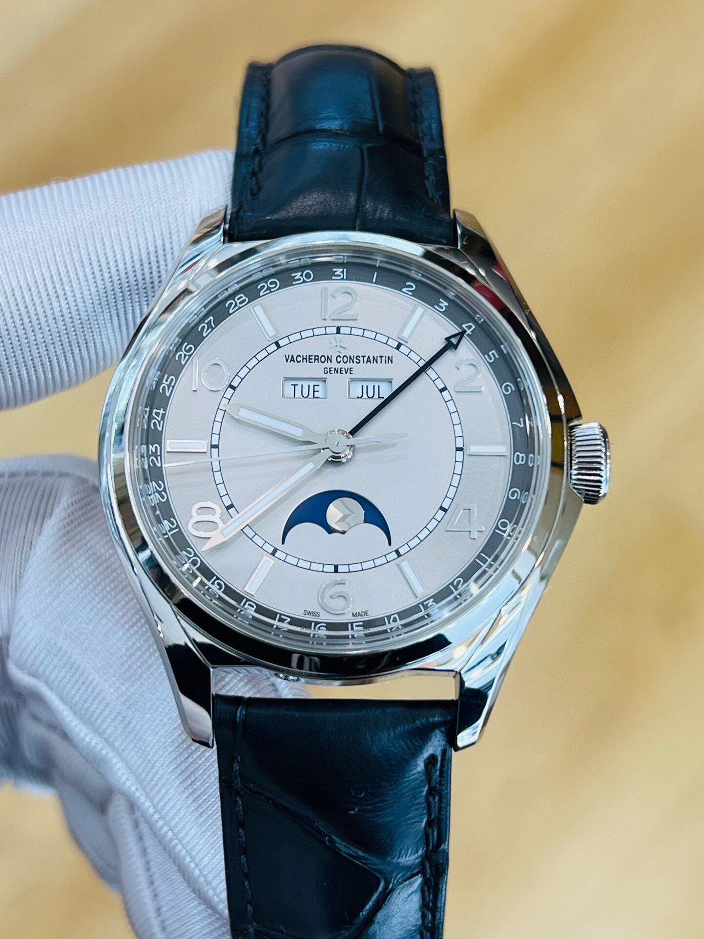 [9.8新]江诗丹顿伍陆之型系列手表月相自动机械表男款腕表4000E