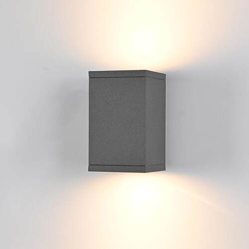 LED户外防水壁灯简约现代方形别墅外墙庭院过道室内双头上下壁灯