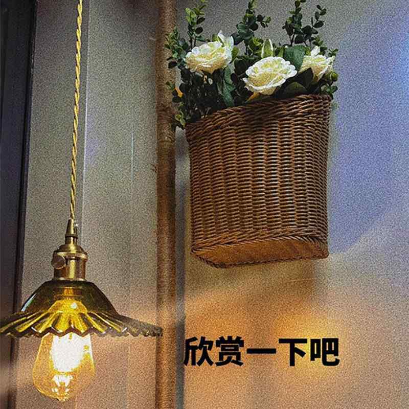 厨房燃气表遮挡装饰管道燃气表箱遮挡箱背景墙假花装饰场景布置图片