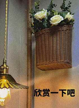 厨房燃气表遮挡装饰管道燃气表箱遮挡箱背景墙假花装饰场景布置