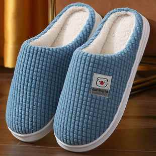 老式棉鞋女士2025新款冬季女情侣冬天保暖居家室内外穿加厚底防滑